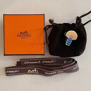 Bufanda HERMES Auténtico Anillo Sarga Sin Usar con Caja y Bolsa de Japón - Imagen 1 de 6