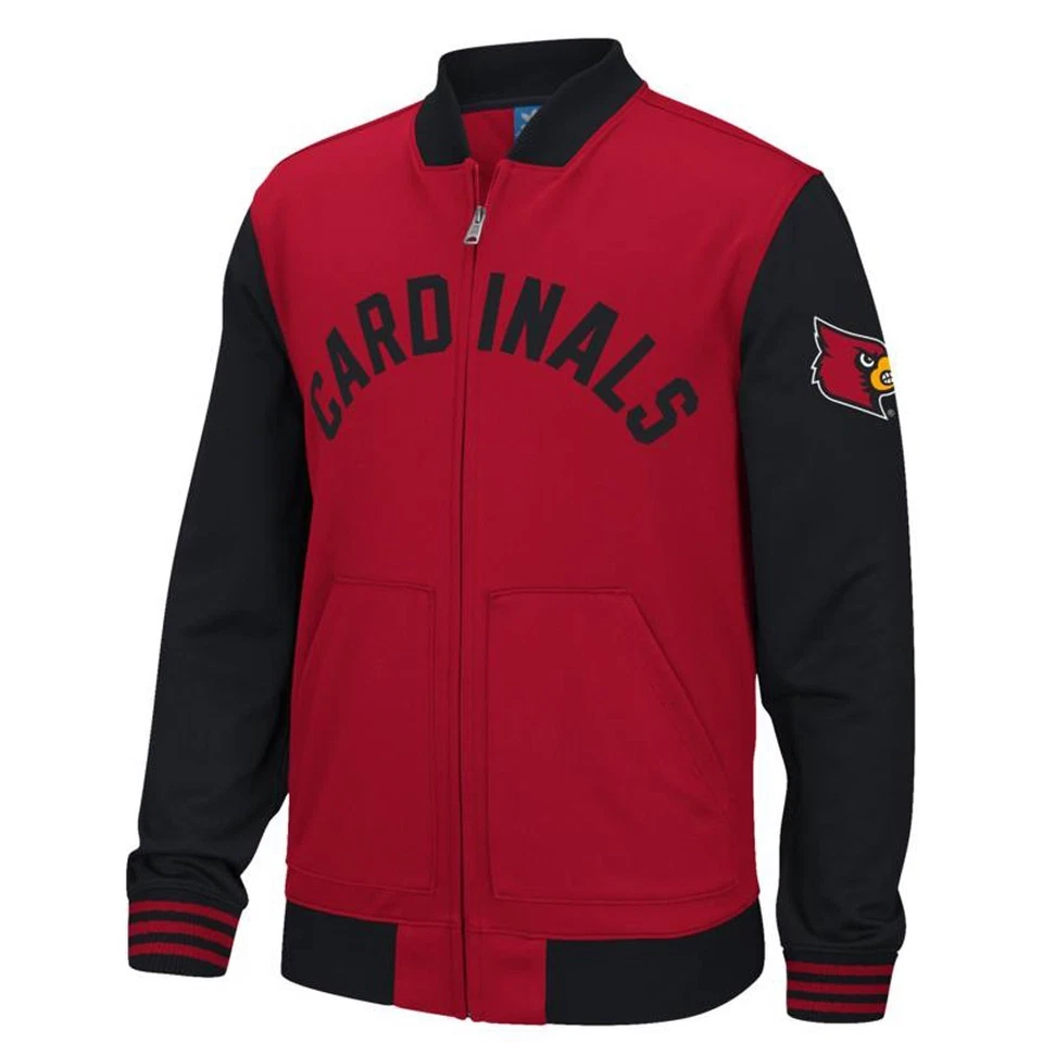 Louisville Cardinals NCAA Adidas Originals Men's (Red) Full-Zip Track Jacket - Image 1 of 2