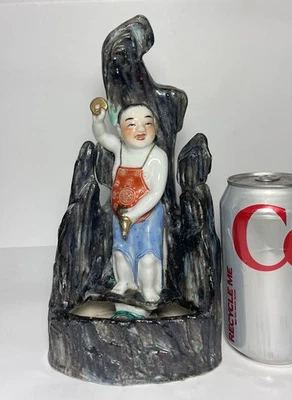 Antigua estatuilla china de rosa familiar Foto 1 de 4