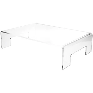 Plymor Acrylic Display Riser w/ Tray Handles, 6"H x 24"W x 16"D (3/8" thick) - Picture 1 of 1