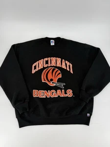 Vintage 90s Cincinnati Bengals NFL Russell Athletic Crewneck Sweatshirt XL Rare - Picture 1 of 12