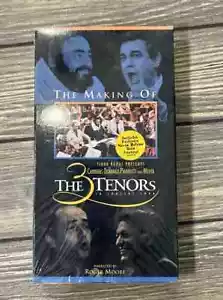 VTG 1994 THE 3 TENORS THE MAKING OF SEALED VHS ROGER MOORE PAVAROTTI CARRERAS - Imagen 1 de 1