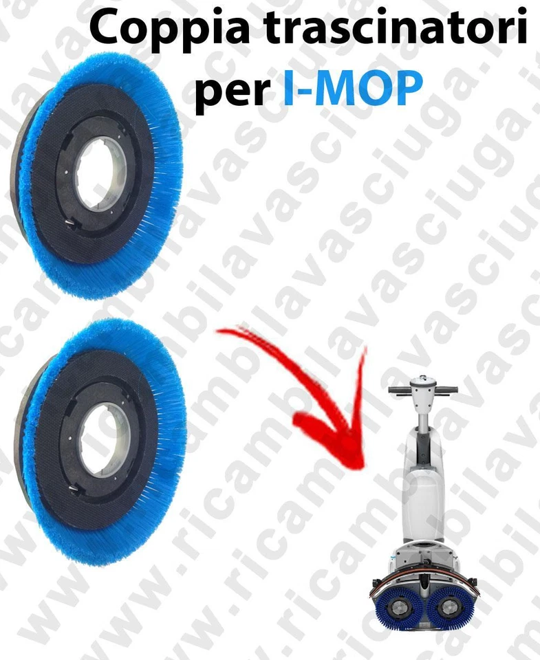 XL COPPIA TRASCINATORI per Lavasciuga I-MOP - Immagine 1 di 1