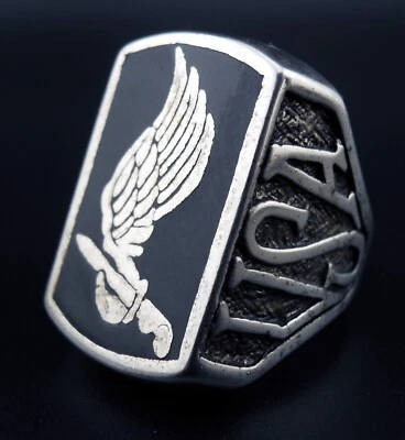 173rd Airborne Ring Vintage NEW Made In USA U.S. Army Sky Soldiers Infantry G&S - Image 1 of 4