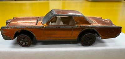 Hot Wheels Redline Orange Custom Continental Mark III red line damaged - Изображение 1 из 4