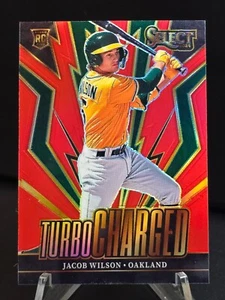 JACOB WILSON 2024 Panini Select Turbocharged Red Prizm RC #'d 32/99!!! A's!!! - Picture 1 of 2