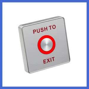 IP65 Piezoelectric Push Release Out Unlock Exit Button Switch Sensor W/LED Light - Picture 1 of 8