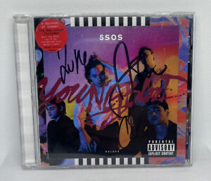 SIGNED 5SOS YOUNGBLOOD CD RARE one direction pop why don’t we