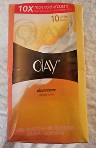 10 OLAY Ultra Moisture BEAUTY BAR SOAP w/ Shea Butter : 6-4.75 oz and 4-3.5 oz - Picture 1 of 3