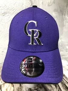 New Era 39THIRTY COLORADO ROCKIES 2019 púrpura béisbol flexible gorra sombrero med/lrg - Imagen 1 de 10