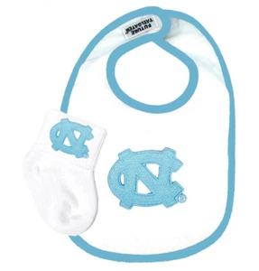 North Carolina Tar Heels Baby Bib and Socks Set - Picture 1 of 1