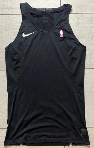 Nike NBA Pro Player Issued Compression Undershirt Jersey Black Size Large L Cover
