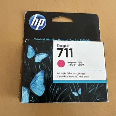 HP 711 Magenta Ink Cartridge 29ml CZ131A Genuine OEM EXP: 8/2025 NEW! - Image 1 of 4