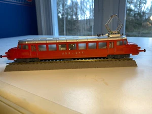 HO HAG #101 Swiss SBB - CFF RCe 2/4 604 Red Arrow Railcar DC  - Picture 1 of 6