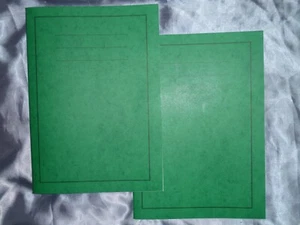 A4 Exercise Books x 2 Green Lined Margin Quality School College Work Project - Picture 1 of 3