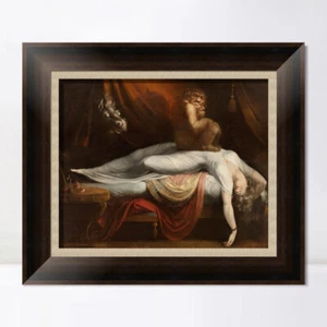 Framed Canvas Giclee Print The Nightmare by Henry Fuseli Wall Art Home Decor - Picture 1 of 16