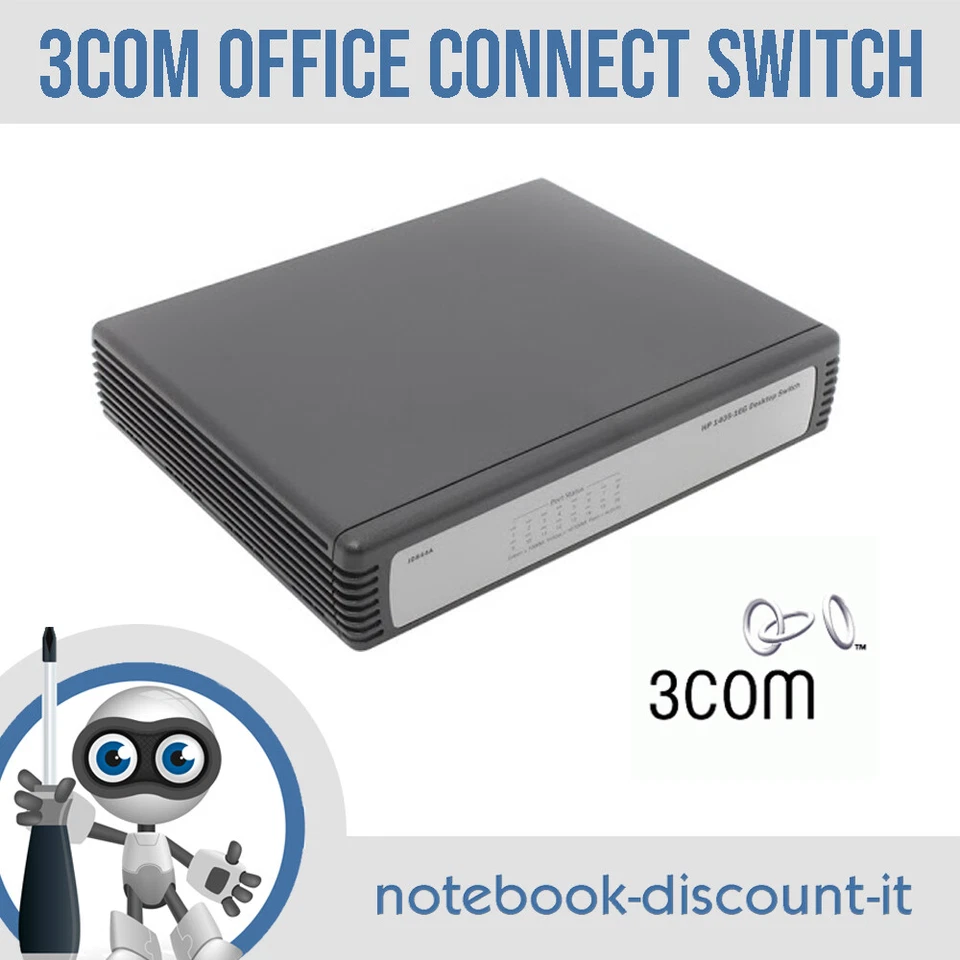 3com OfficeConnect Gigabit Switch 16 GIGABIT 10/100/1000 Switch Rete 3C1671600A - Imagen 1 de 1