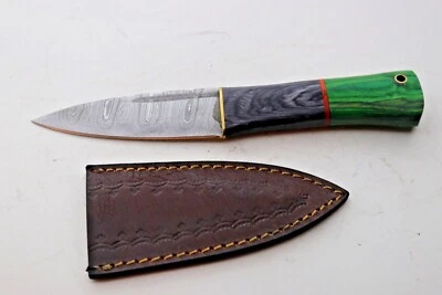 8 inches Celtic Scottish Dirk SGIAN DUBH DAGGER Knife + Sheath  - Image 1 of 3