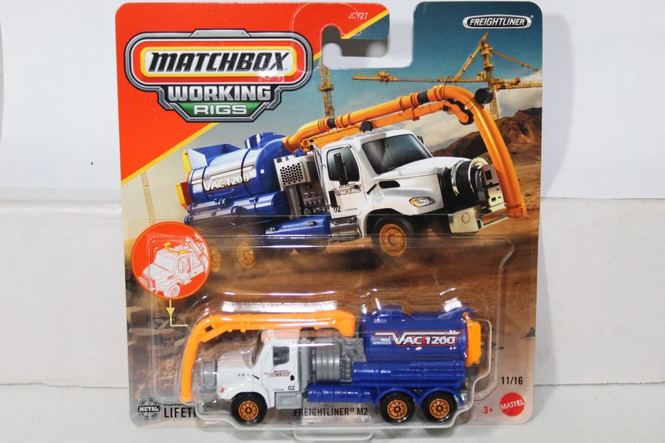 MATCHBOX Working Rigs Freightliner M2 106 Vacuum Truck - Image 1 of 1
