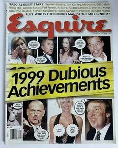 Esquire Magazine January 2000 1999 Dubious Achievements Trump Kenneth Starr - Imagen 1 de 13