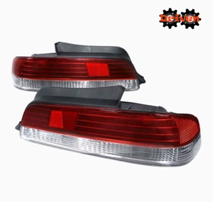 For 97-01 Honda Prelude BB Si Red Clear Tail lights OE Style - Picture 1 of 3