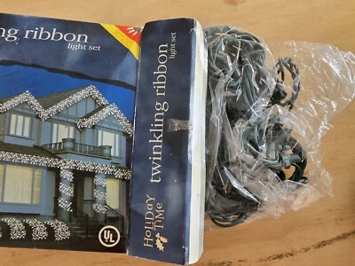 Holiday Time Twinkling Ribbon Light Set 150 Ct Indoor/Outdoor. - Image 1 of 2