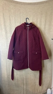 DENNIS by Dennis Basso Red Quilted Women’s 3x Jacket Brand New - Picture 1 of 3