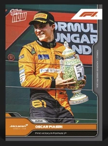 2024 TOPPS NOW FORMULA 1 ⭐ OSCAR PIASTRI ⭐ GP UNGHERIA ☄️ N. 41 - Picture 1 of 2