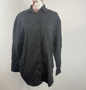 FILA women's black shirt long sleeved long hiking camping outdoor Size 10 - Picture 1 of 9