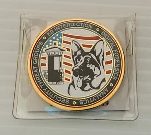 Florida Corrections Prisons Intel Canine K9 German Shepherd Dog Challenge Coin ! - Picture 1 of 12