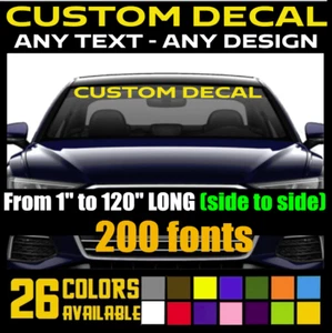 Custom Text Vinyl Lettering Sticker Decal Personalized -ANY TEXT - ANY NAME (4) - Bild 1 von 15