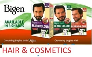 Bigen Mens Permanent Beard & Moustache Hair Colour Dye No Ammonia-FAST UK POST!! - Picture 1 of 7