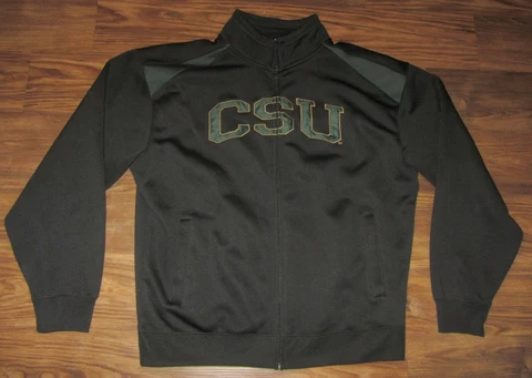 Colorado State Rams Mens Track Jacket, Campus Drive, Black, Size XL, EUC Cover