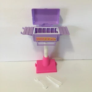Vintage Barbie - Backyard Cookout 1991 Purple BBQ Grill With Tools - Picture 1 of 1