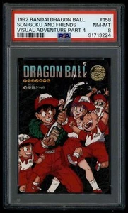 Dragon Ball Japanese Visual Adventure 4 158 Son Goku Friends 1992 PSA 8 91713224 - Imagen 1 de 2