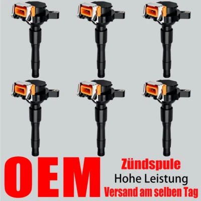 6X OEM Zündspule Zündmodul für BMW Z3 E36 E46 5ER E39 7ER E38 8ER E31 X5 E53 12V - Bild 1 von 4