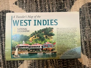 2003 A Traveler's Map of the West Indies National Geographic Folded Map Brochure - Picture 1 of 13