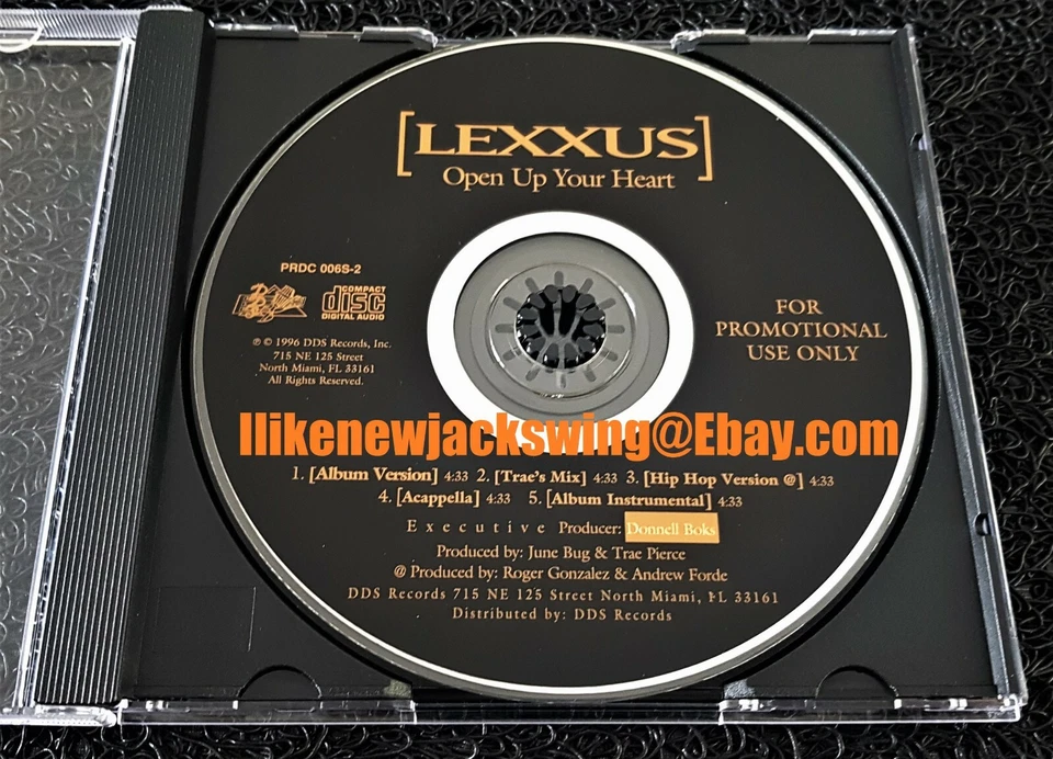 LEXXUS - OPEN UP YOURS HEART PROMO CD HIP HOP REMIX KILLER SMOOTH INDIE R&B 1996 - Image 1 of 1