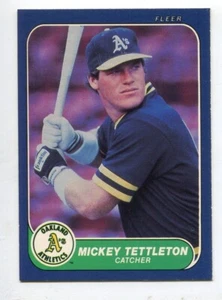 1986 Fleer #432 Mickey Tettleton Oakland A's Rookie - Picture 1 of 1