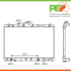 Totalmente Nuevo * PROTEX * Radiador Para Honda Legend Denso Tipo Parte # RADHN132 - Imagen 1 de 4