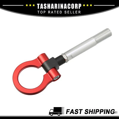 Gancho de remolque de remolque con ojo de anillo de parachoques de aluminio apto para Hyundai Veloster 12-17 Foto 1 de 4