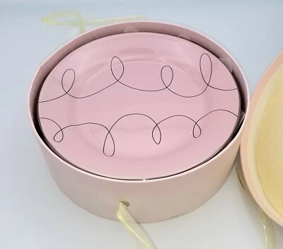 Juego clásico de 6 platos de postre marca café y té, bonito aspecto de mediados de siglo, ¡ROSA! Foto 1 de 4