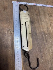 peson Ressort Poket 50 kilos outil ancien OLD TOOL BALANCE Chasse Réf N.14 - Picture 1 of 6