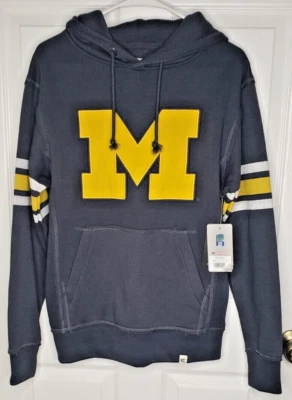 Vintage Colosseum Men's Michigan Wolverines Pullover Hoodie SMALL Dark Blue NWT - Image 1 of 4