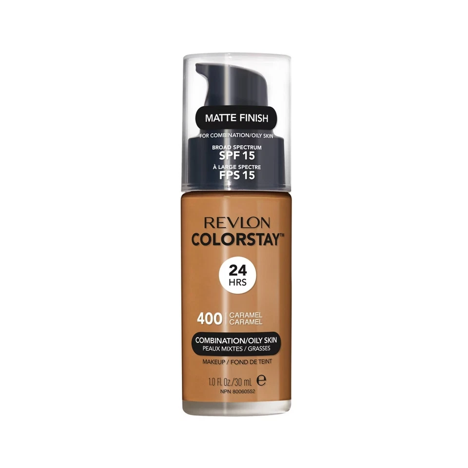 REVLON ColorStay Foundation CARAMEL 400 Combination Oily Skin 30mL Pump - Image 1 of 1