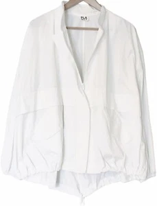 PLANET By Lauren G White NYLON CHIC BOMBER Jacket Windbreaker Outerwear O/S $324 - Imagen 1 de 7