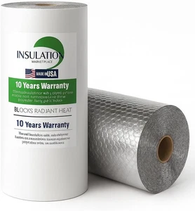 SmartBubble Reflective Bubble Insulation Roll –Single Foil/White Thermal Barrier - Picture 1 of 7