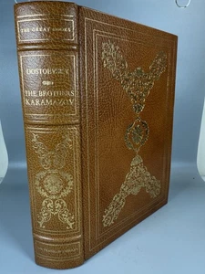 The Brothers Karamazov Fyodor Dostoevsky Franklin Library Great Books Leather - Picture 1 of 14