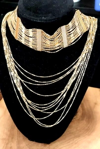 I.N.C. International Concepts goldfarben geschichtet Halsband Halskette, 12" + 3" Verlängerung - Bild 1 von 5