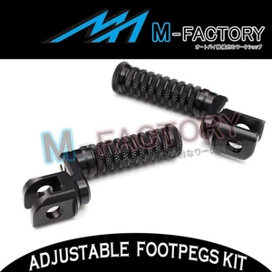 CNC Front 25mm BK Foot Pegs Set Fit Suzuki GSX-R750 00-03 01 02 - Picture 1 of 4